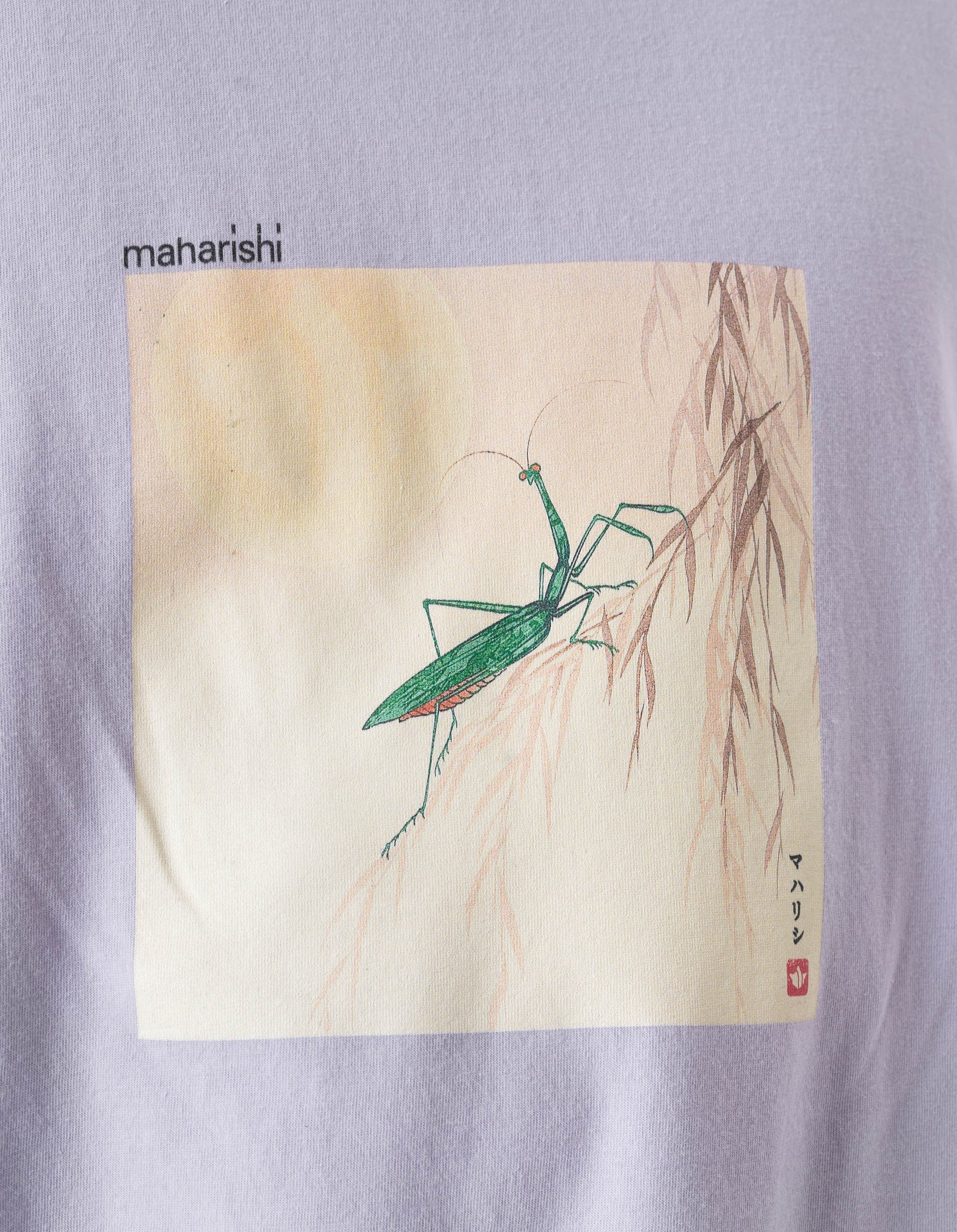 7554 Mantis and Temple Moon S/S T-Shirt Lavender