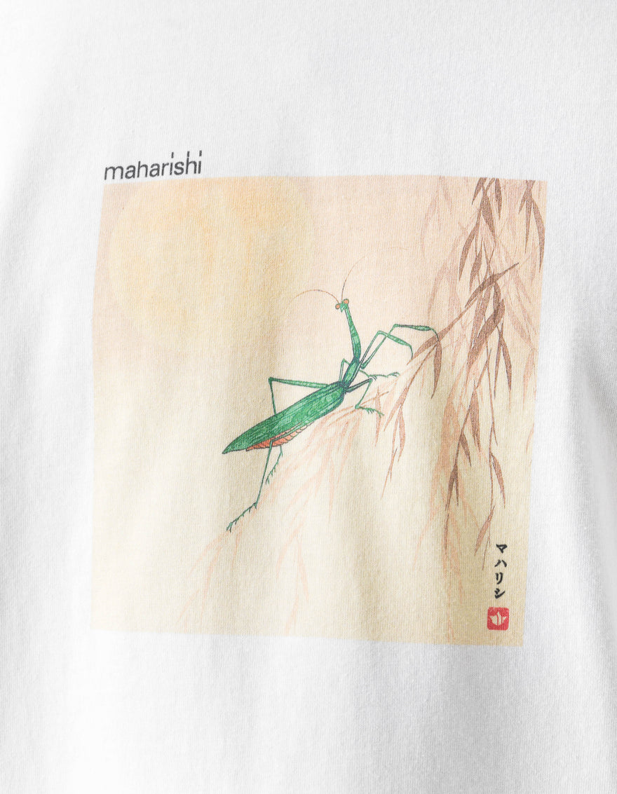 7554 Mantis and Temple Moon S/S T-Shirt White