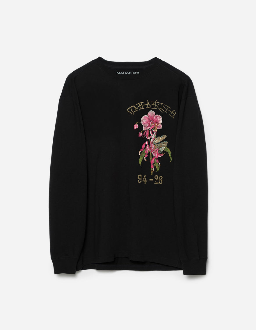 7560 Orchid Mantis L/S T-Shirt Black