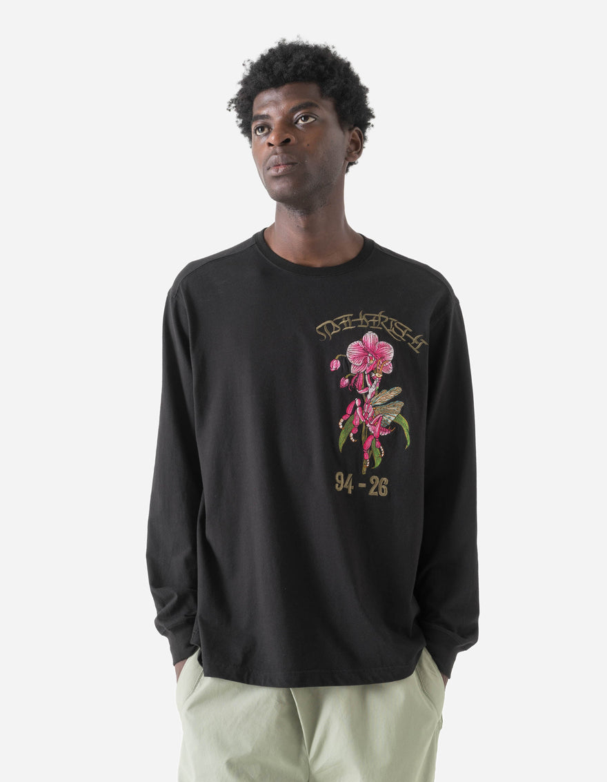7560 Orchid Mantis L/S T-Shirt Black
