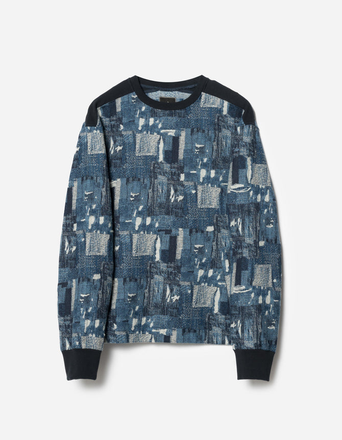 7562 Mahaboro Noragi Crew Top Indigo