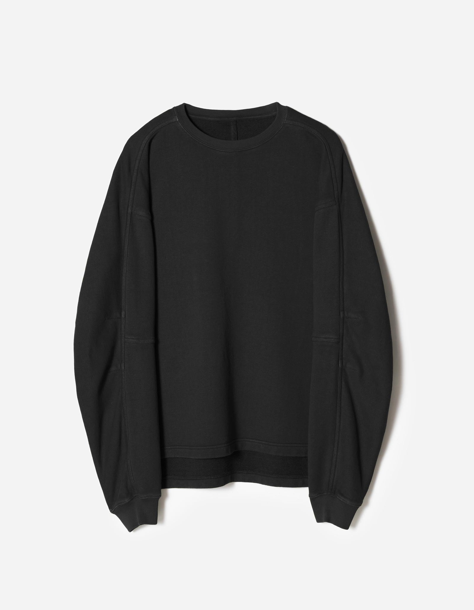 7565 Hemp Cotton Kurta Crew Sweat Black