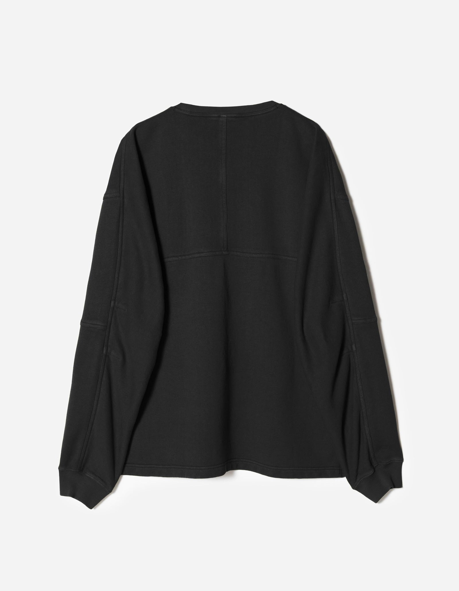 7565 Hemp Cotton Kurta Crew Sweat Black