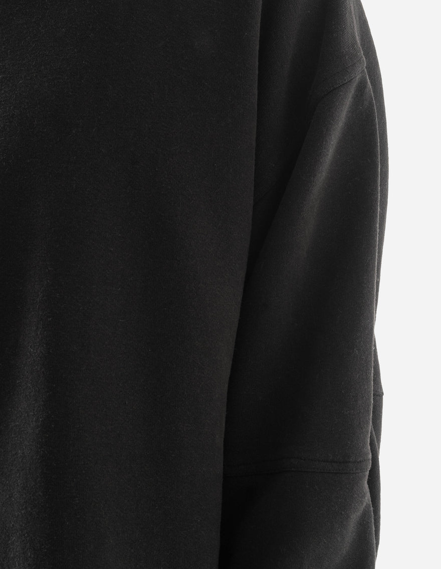 7565 Hemp Cotton Kurta Crew Sweat Black