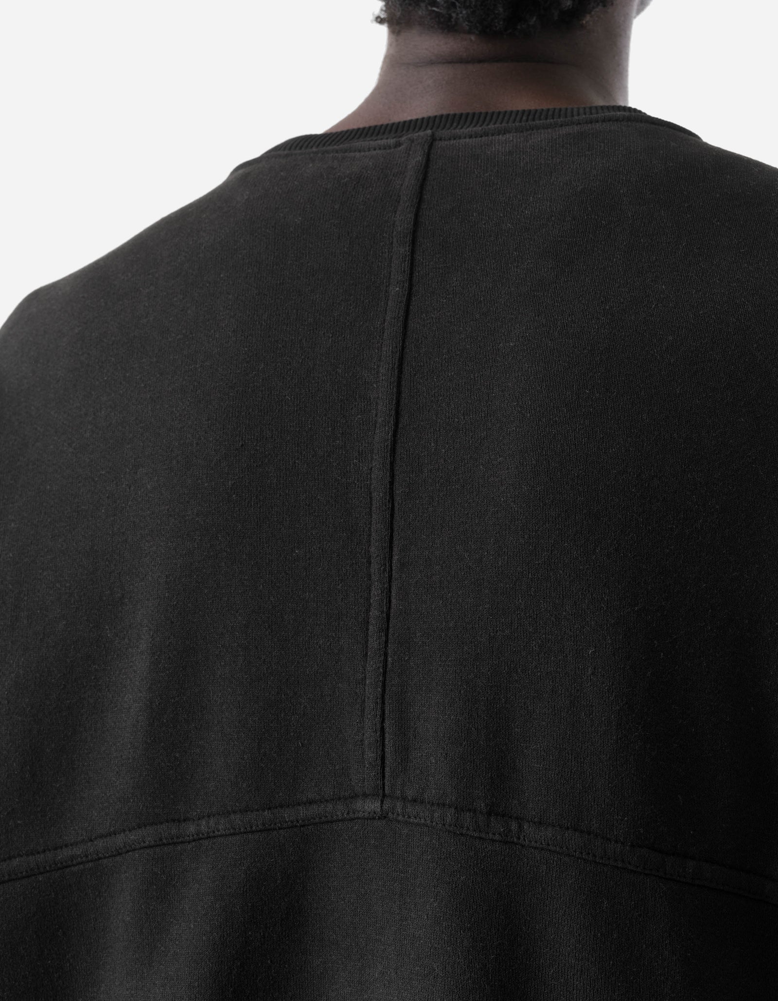 7565 Hemp Cotton Kurta Crew Sweat Black