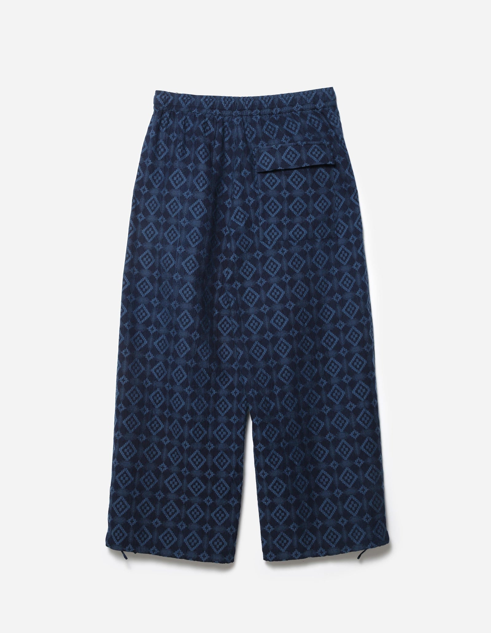 7567 Komon Aizome Loose Track Pants Aizome Blue