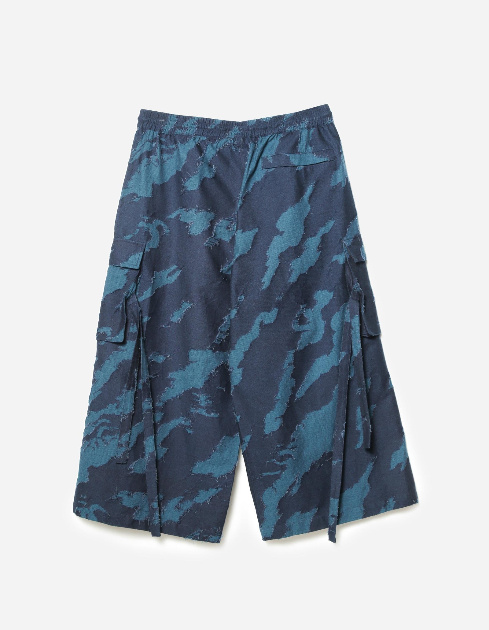 7573 Hakama Crossover Cropped Pants Indigo