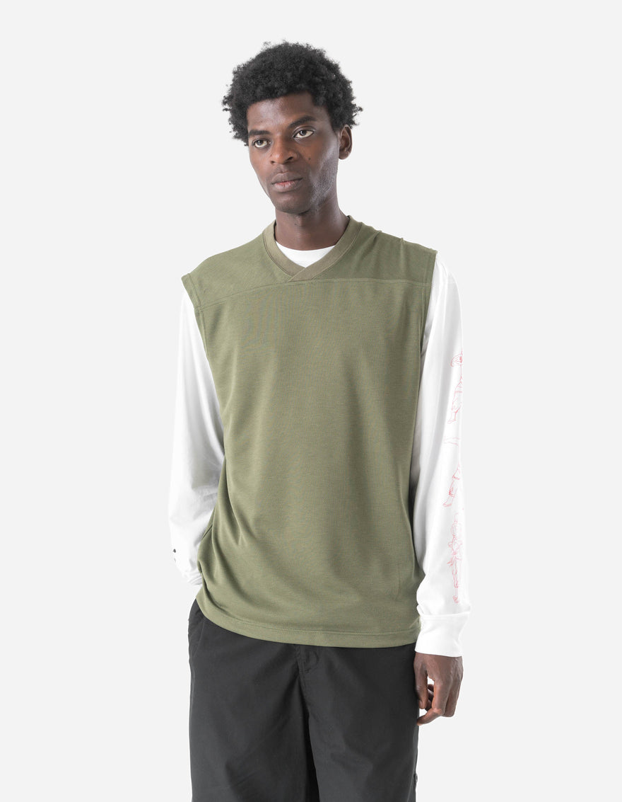 7576 Power Dry Sleeveless T-Shirt Olive OG-107F