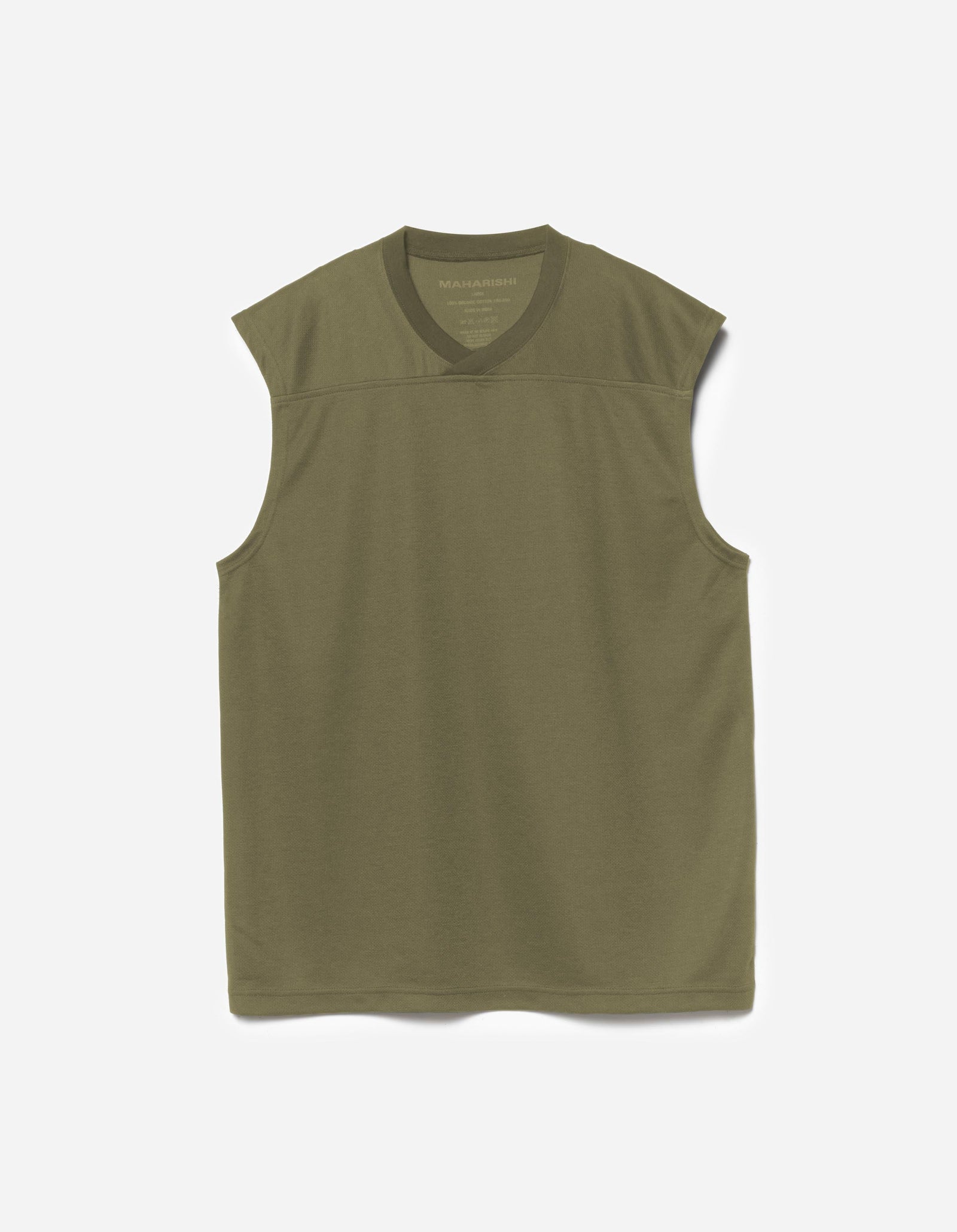 7576 Power Dry Sleeveless T-Shirt Olive OG-107F