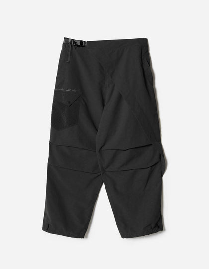 7579 DWR Hemp Asym Hakama Pants Black