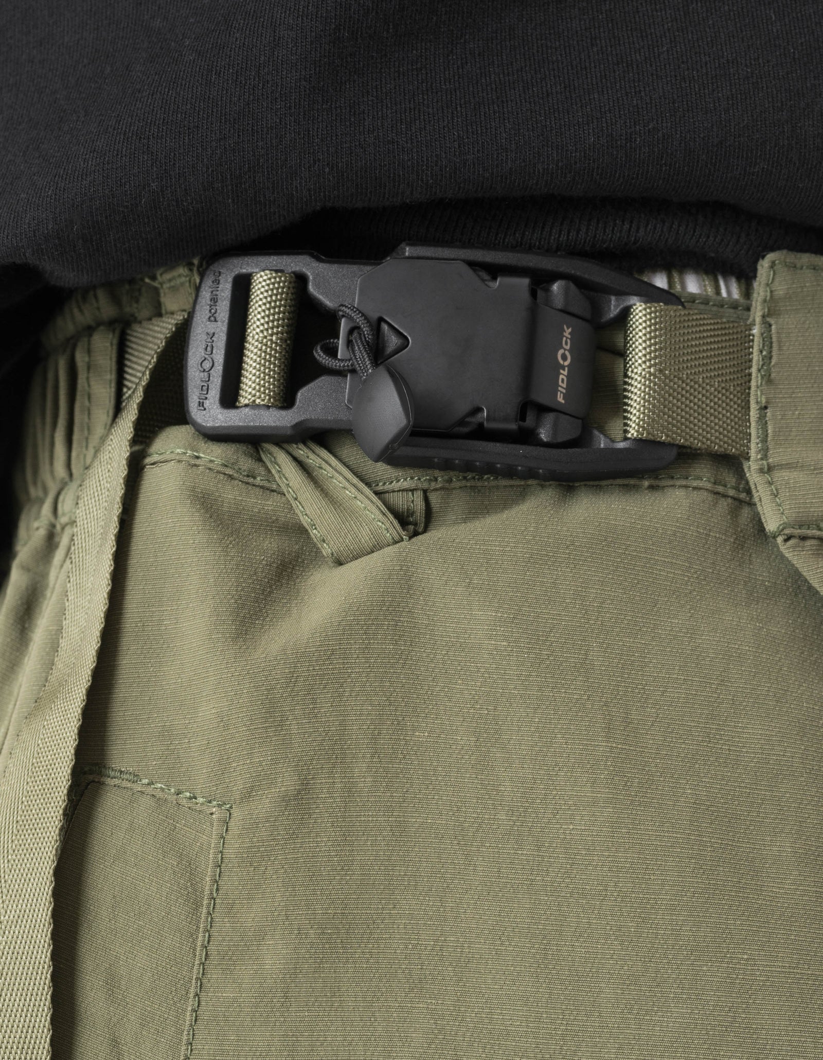 7579 DWR Hemp Asym Hakama Pants Olive OG-107F