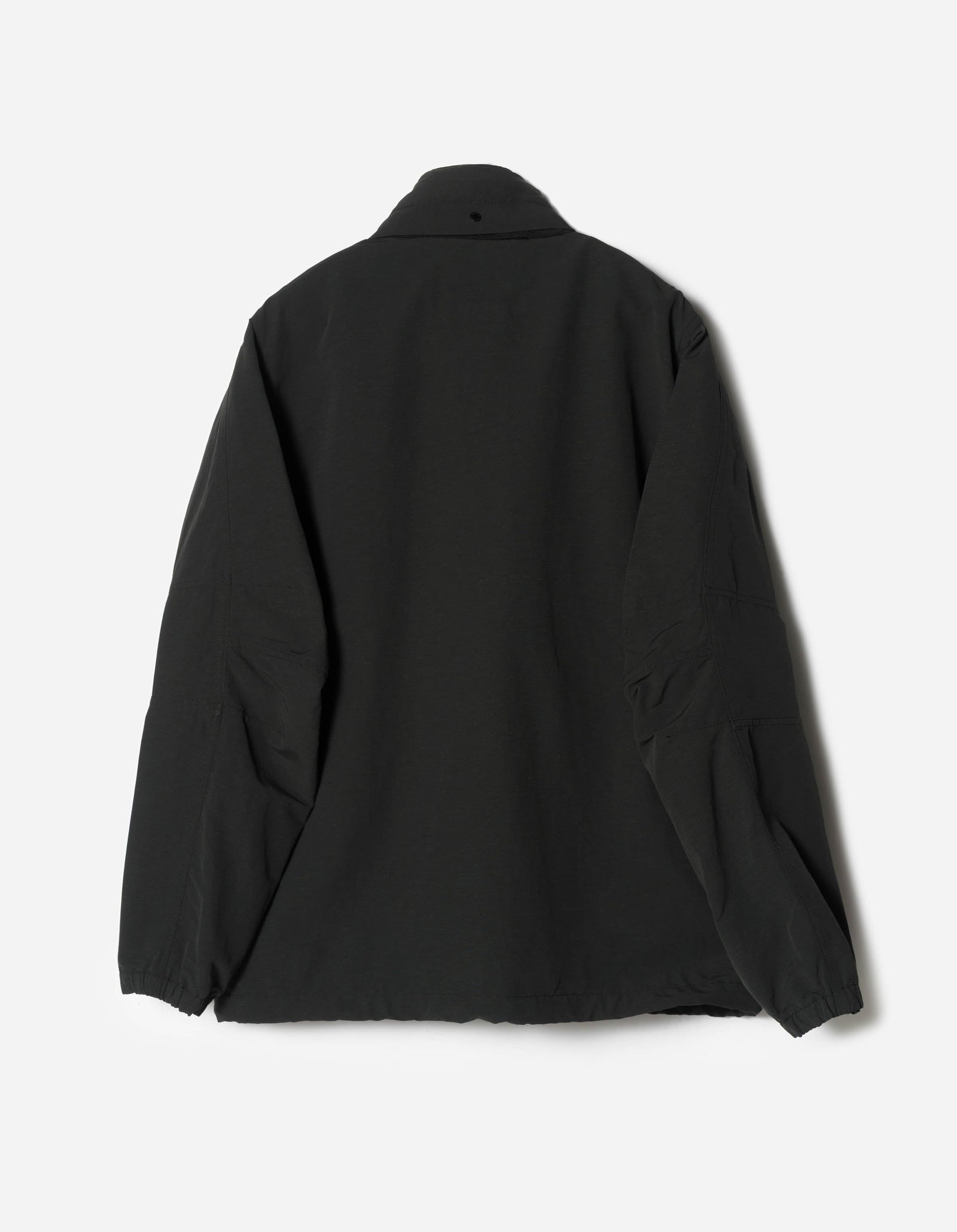 7580 DWR Hemp Asym Wind Breaker Black