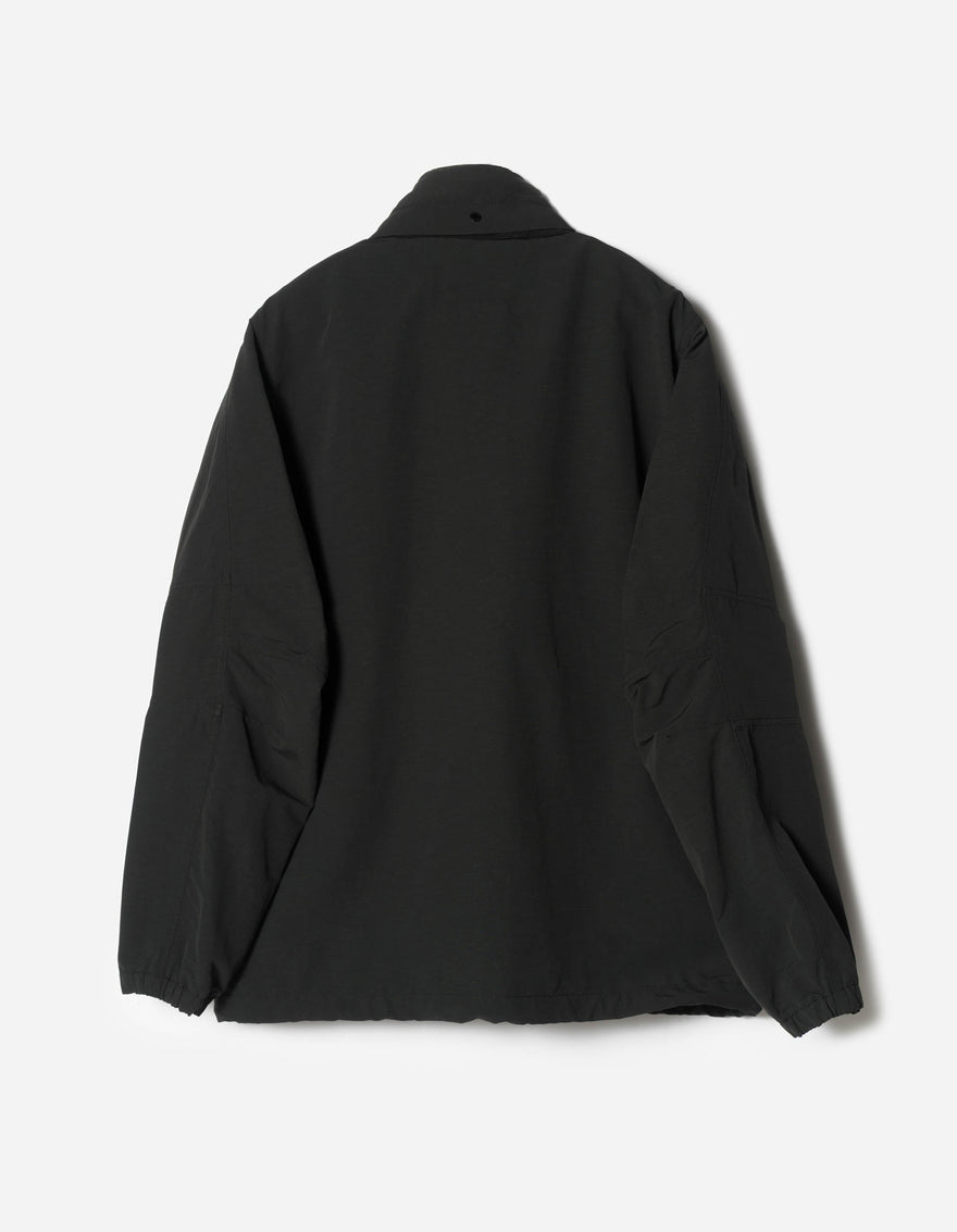7580 DWR Hemp Asym Wind Breaker Black