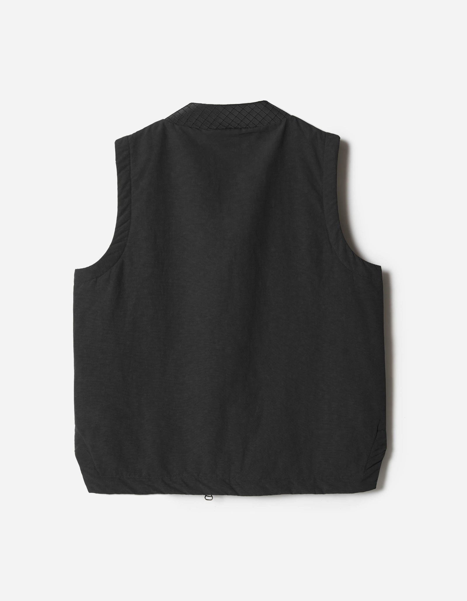 7581 DWR Hemp Light Padded Asym Vest Black