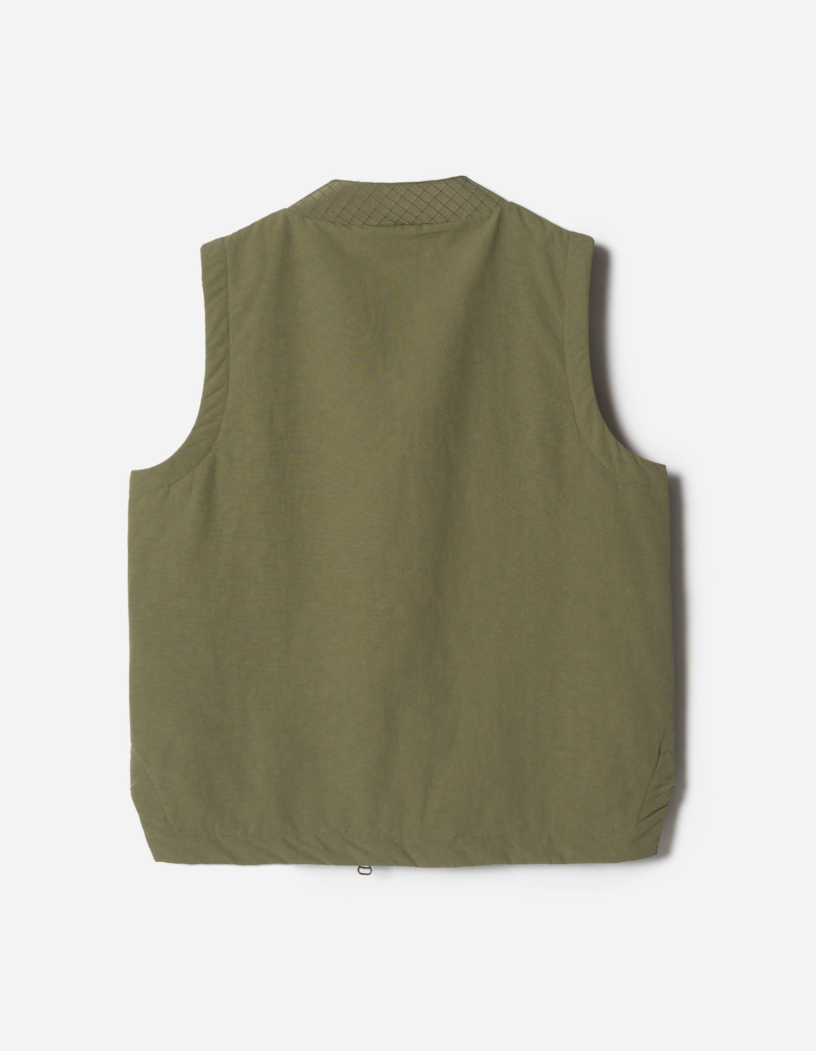 7581 DWR Hemp Light Padded Asym Vest Olive OG-107F