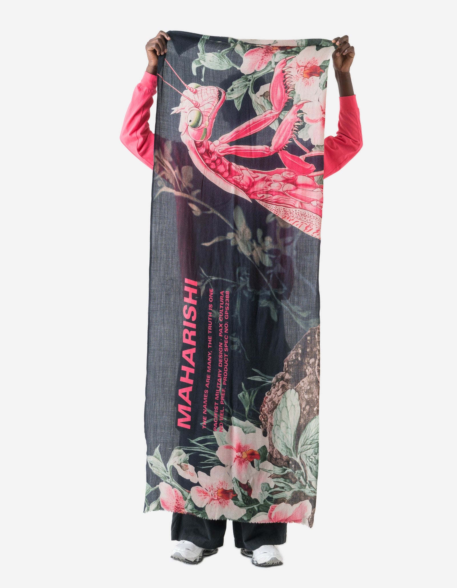 7583 Orchid Mantis Pashmina Navy