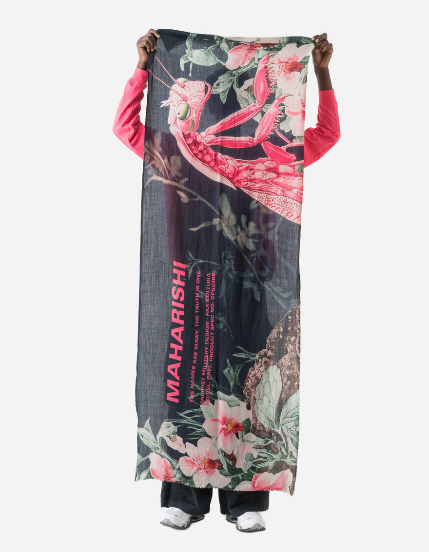 7583 Orchid Mantis Pashmina Navy