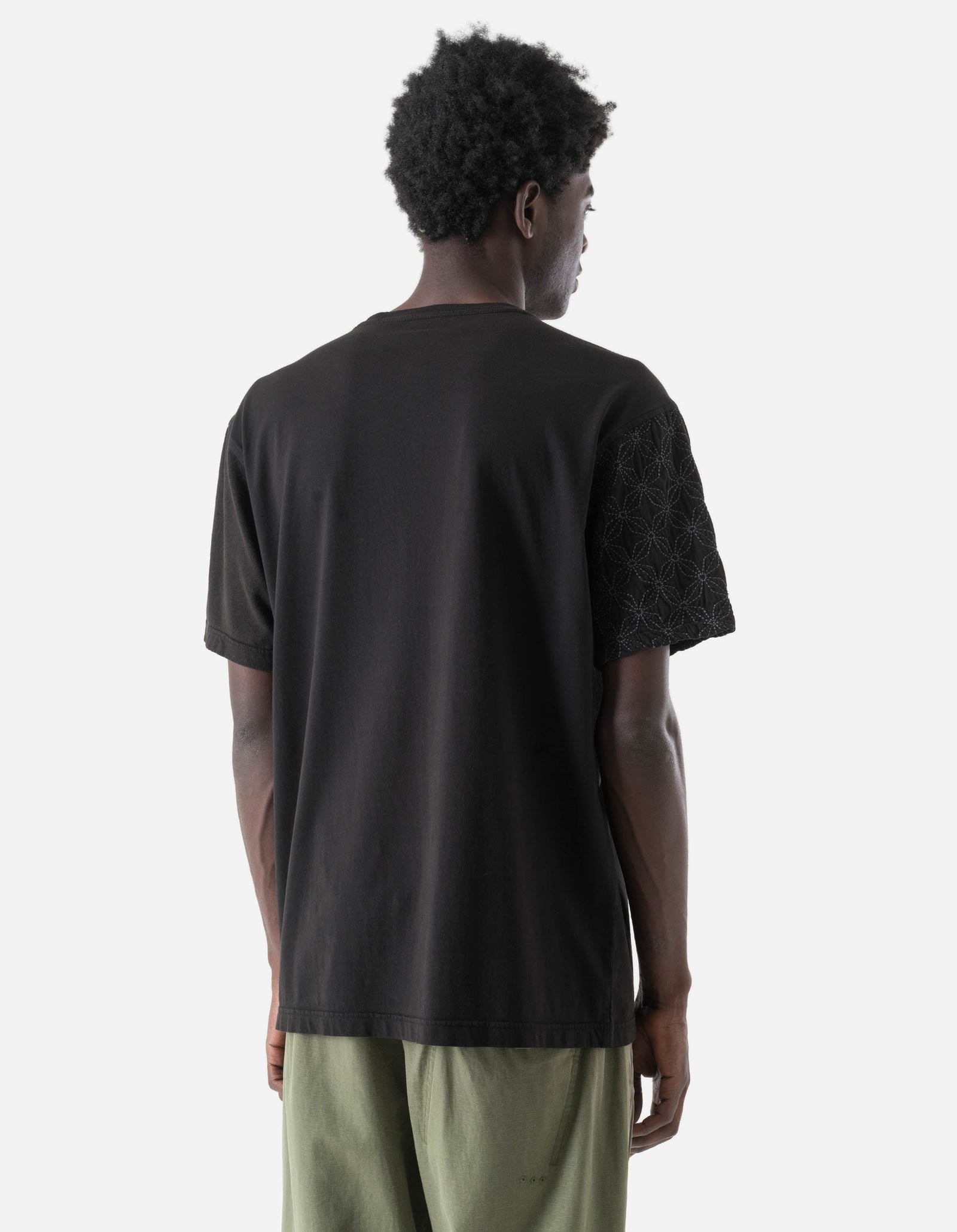7586 Sashiko S/S T-Shirt Black