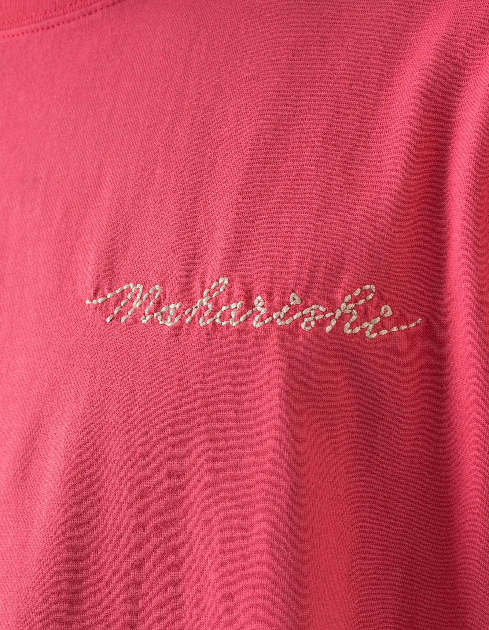 7586 Sashiko S/S T-Shirt Cerise