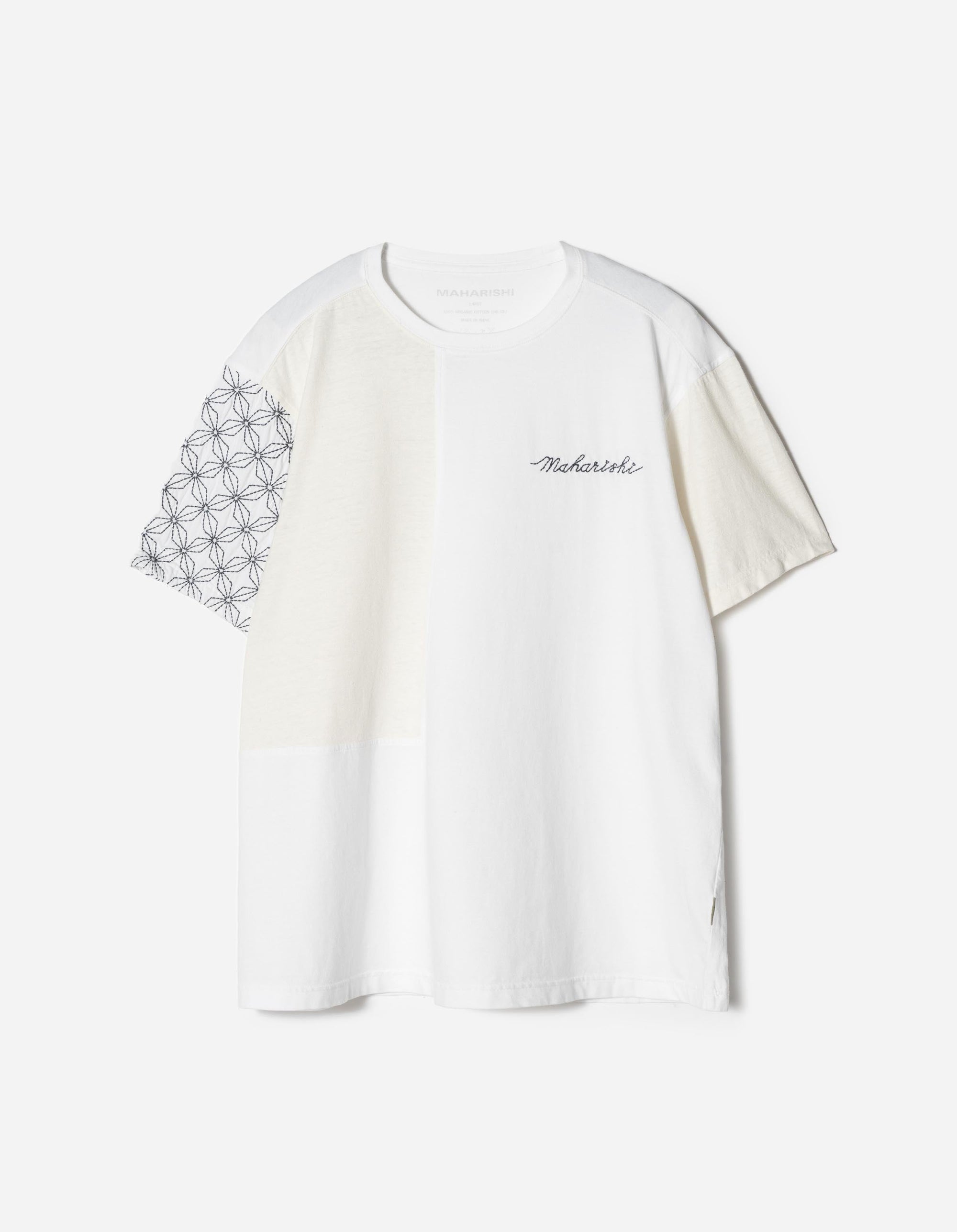 7586 Sashiko S/S T-Shirt White