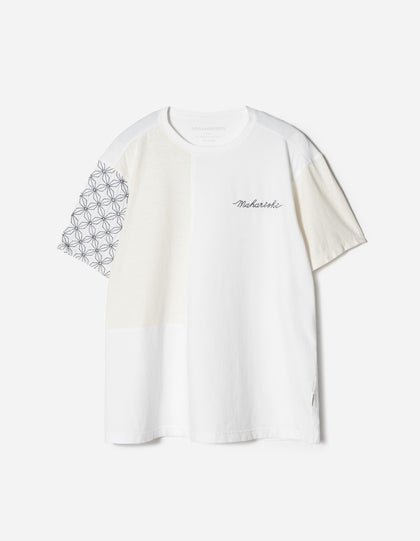 7586 Sashiko S/S T-Shirt White