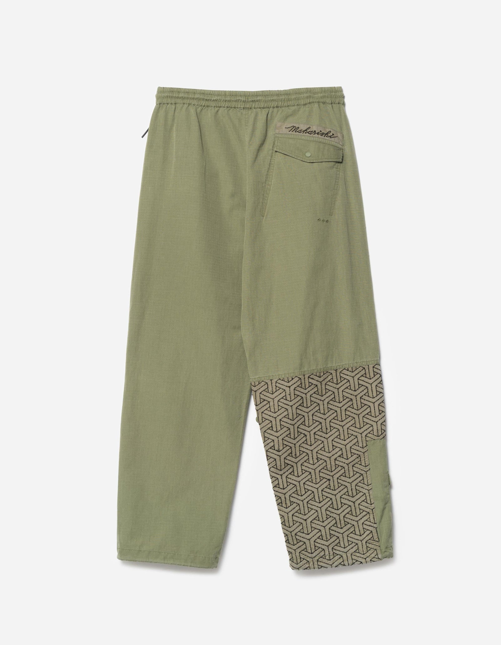 7587 Sashiko Track Pant Olive