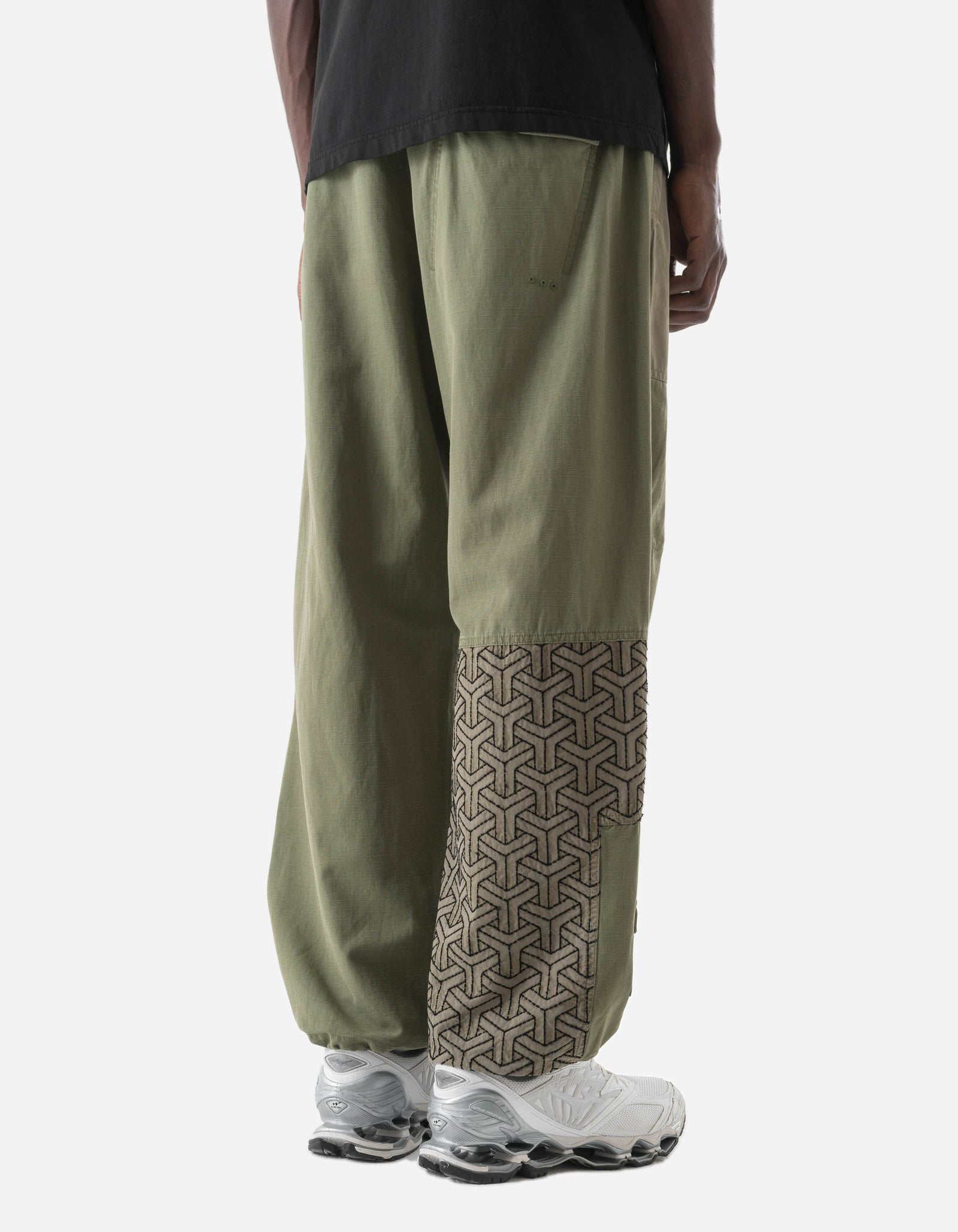7587 Sashiko Track Pant Olive
