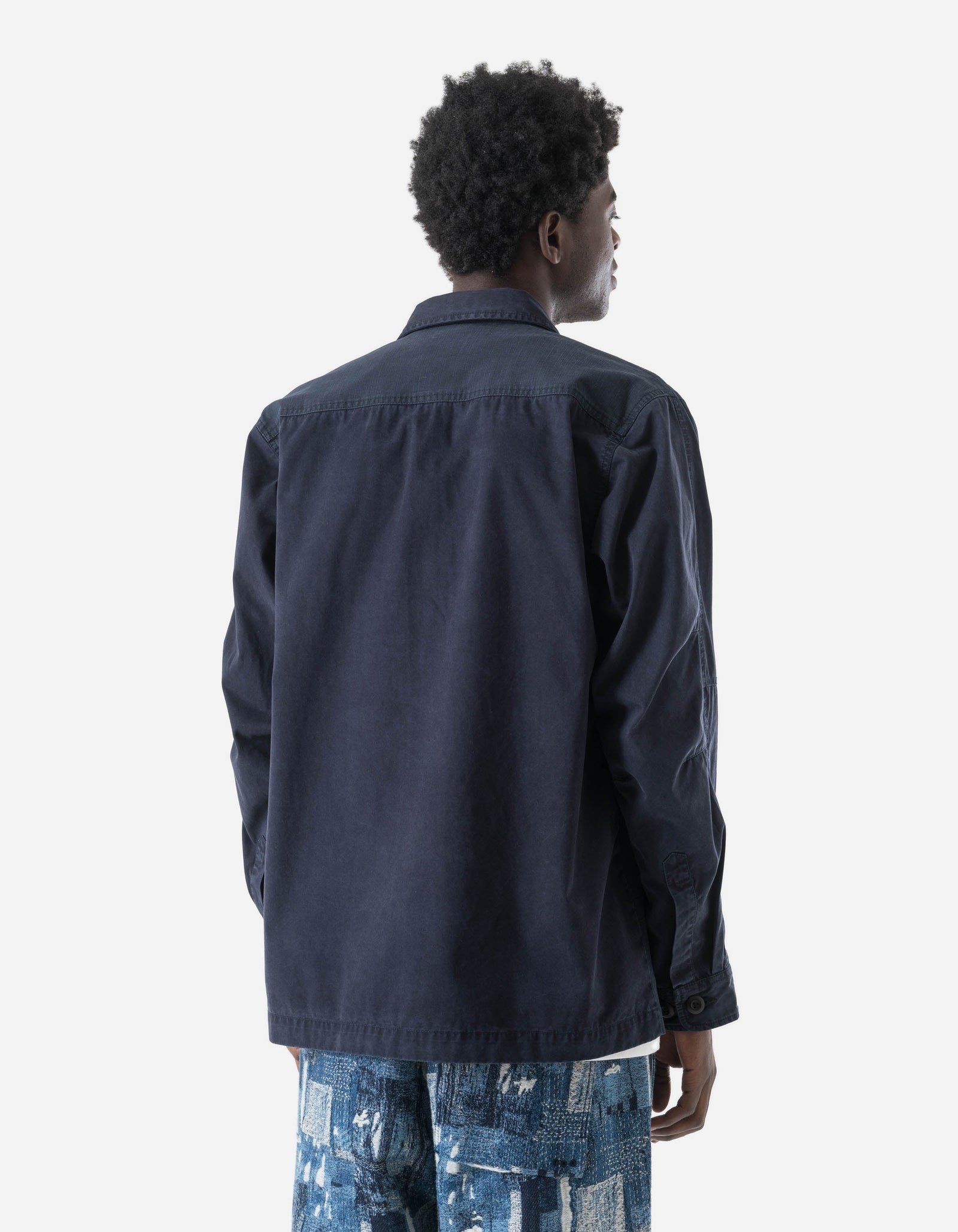7595 Sashiko Utility Shirt Navy
