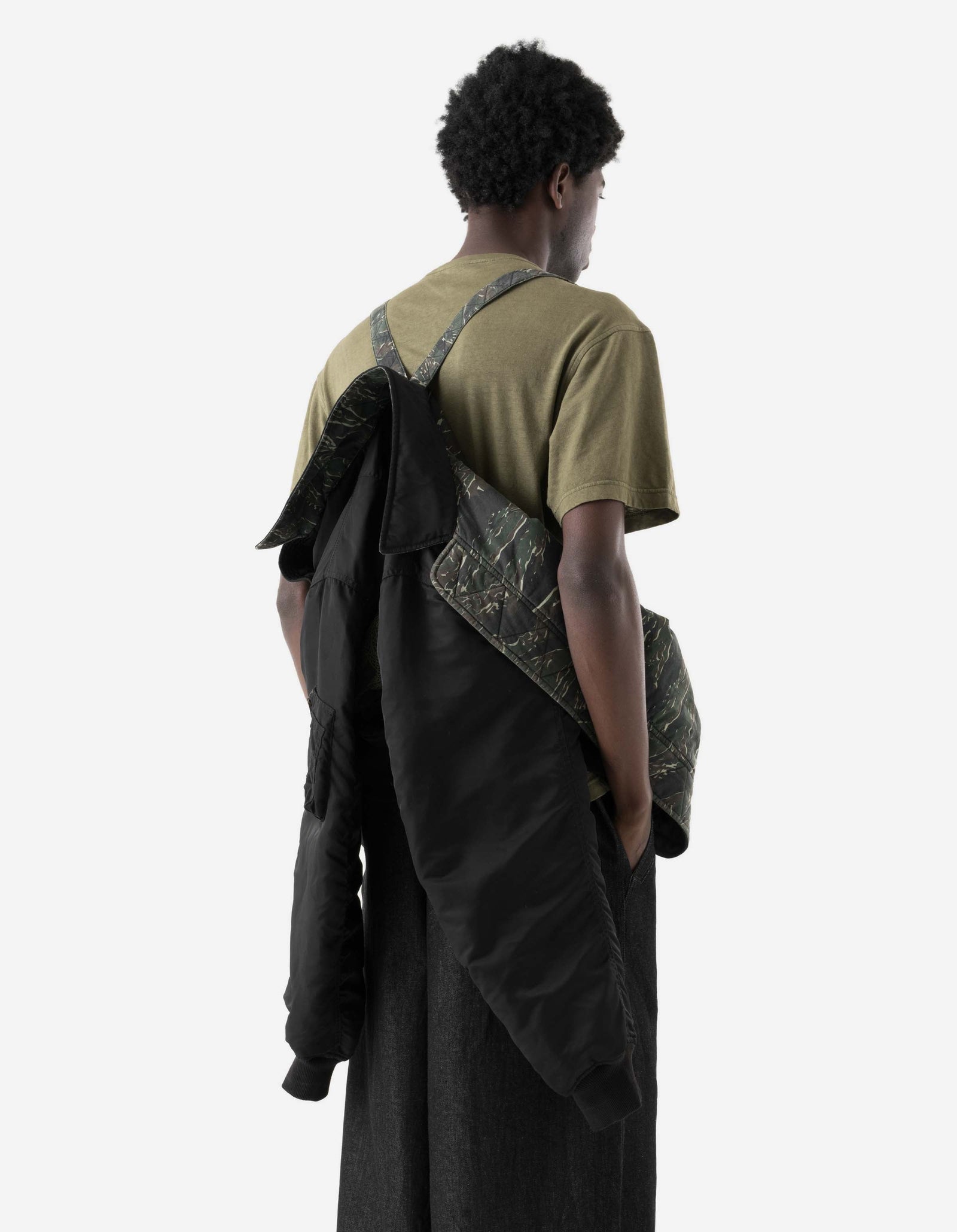 7691 A2 Monk Flight Jacket Black/Olive