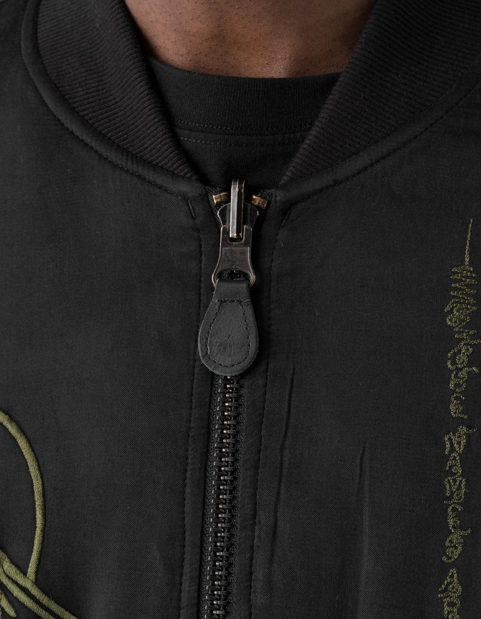7728 World Tour Map Sukajan Jacket Black