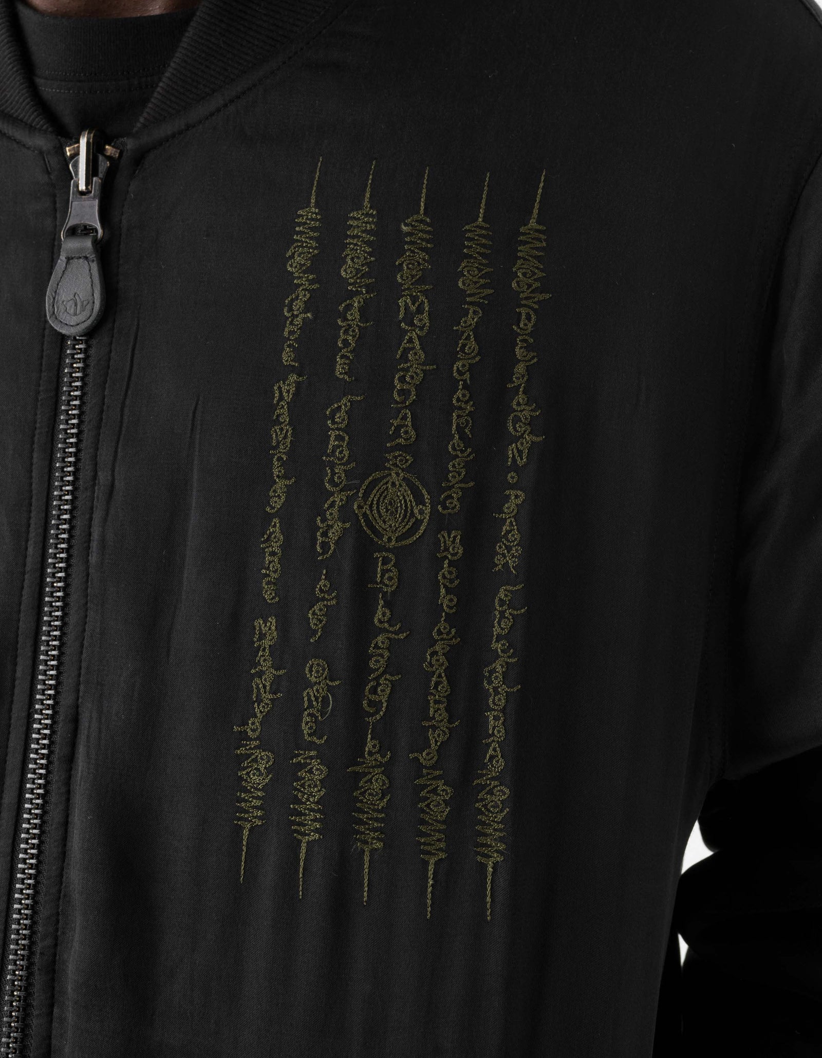 7728 World Tour Map Sukajan Jacket Black