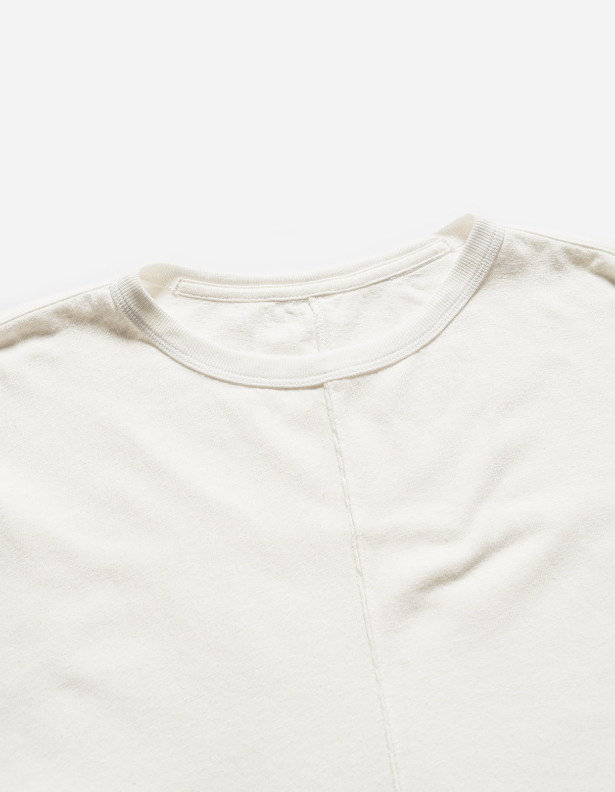 5234 Hemp Cross Loose S/S T-Shirt White