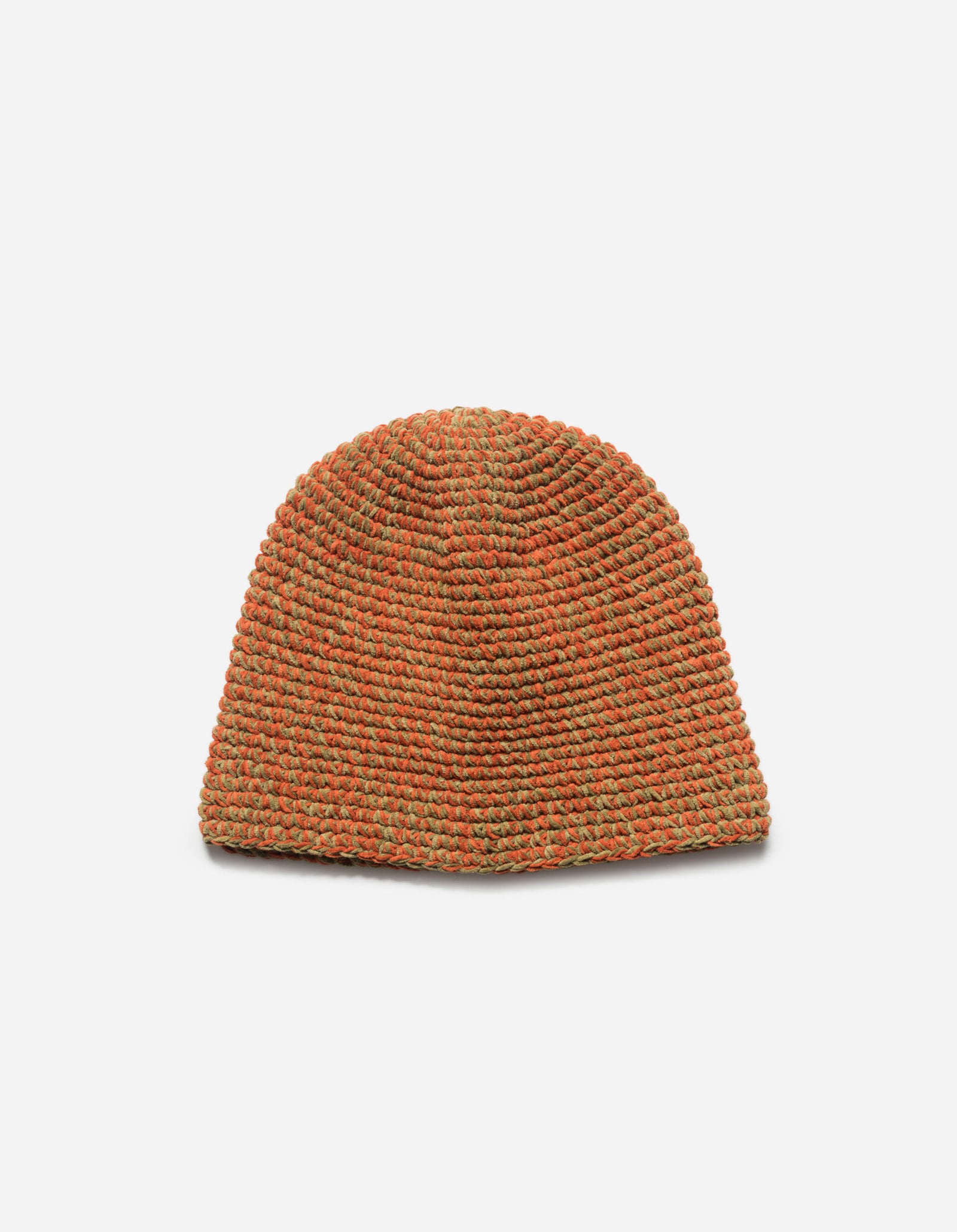 7292 Maharishi Crochet Beanie Orange/Khaki