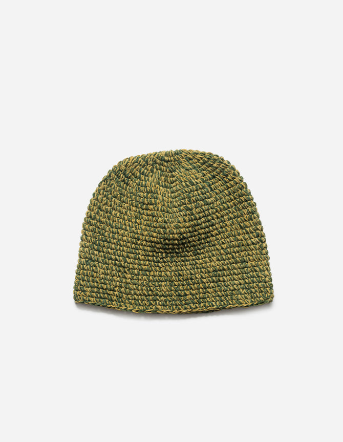 7292 Maharishi Crochet Beanie Green/Olive