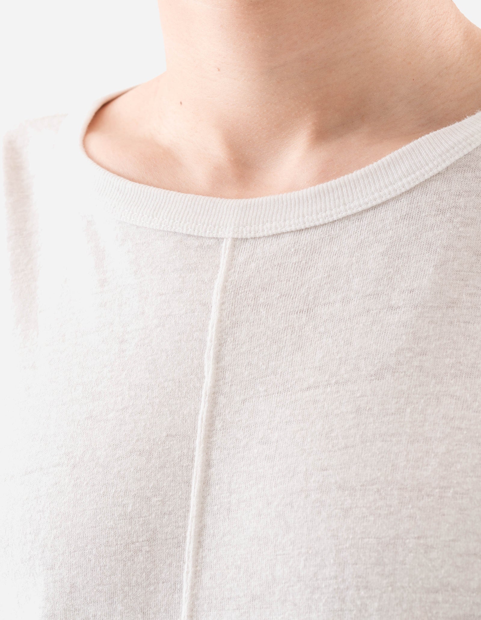 5245 Hemp Cross Oversized L/S T-Shirt White