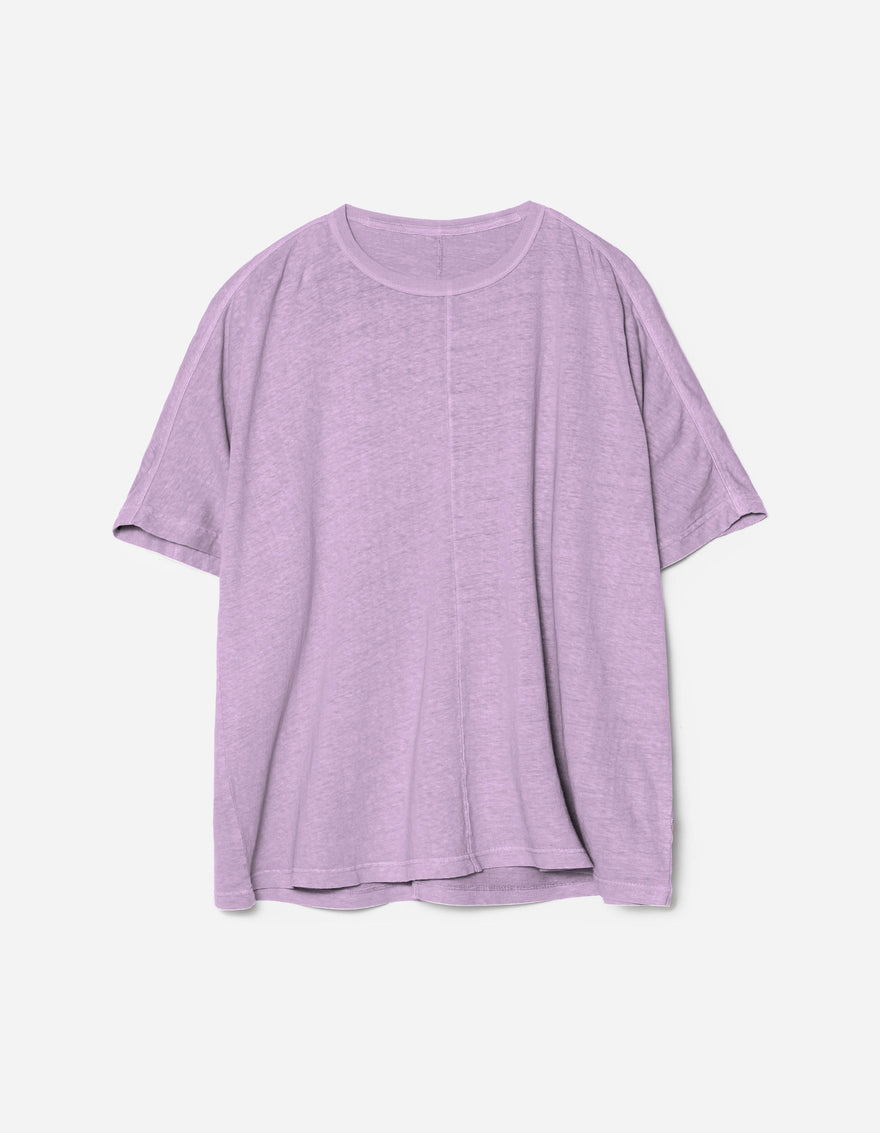 5234 Hemp Cross Loose T-Shirt Lavender
