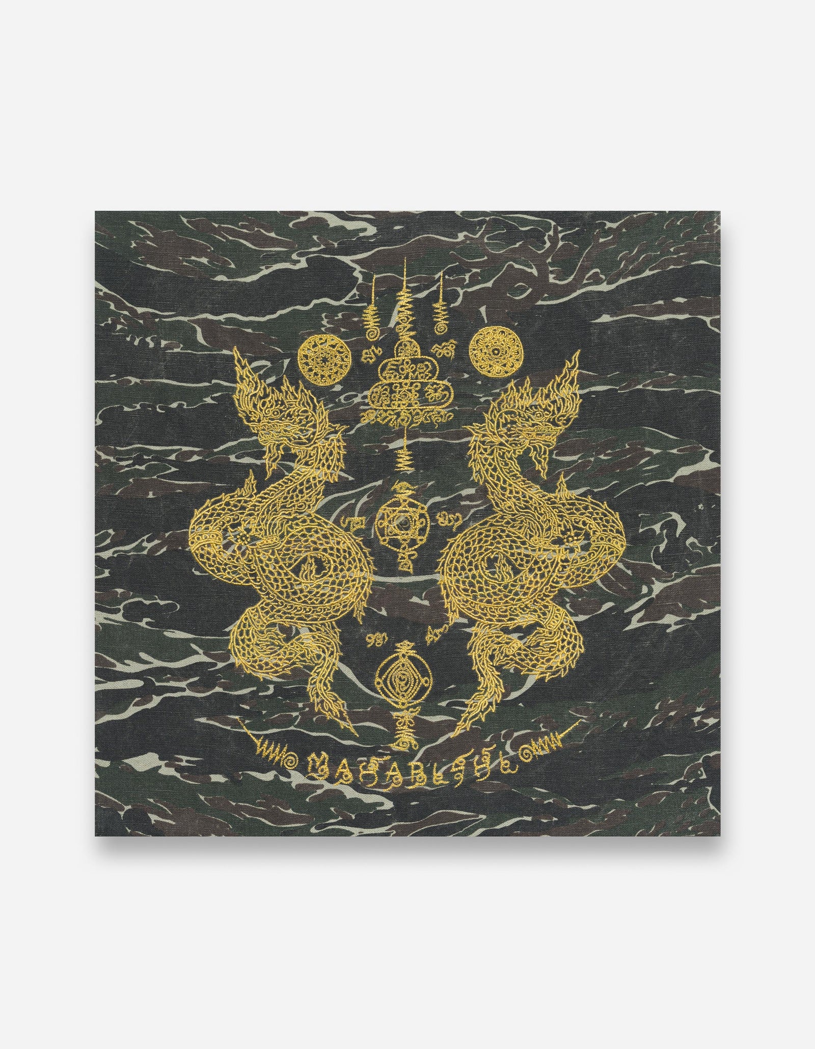 7717 Naga Embroidered Canvas Jungle