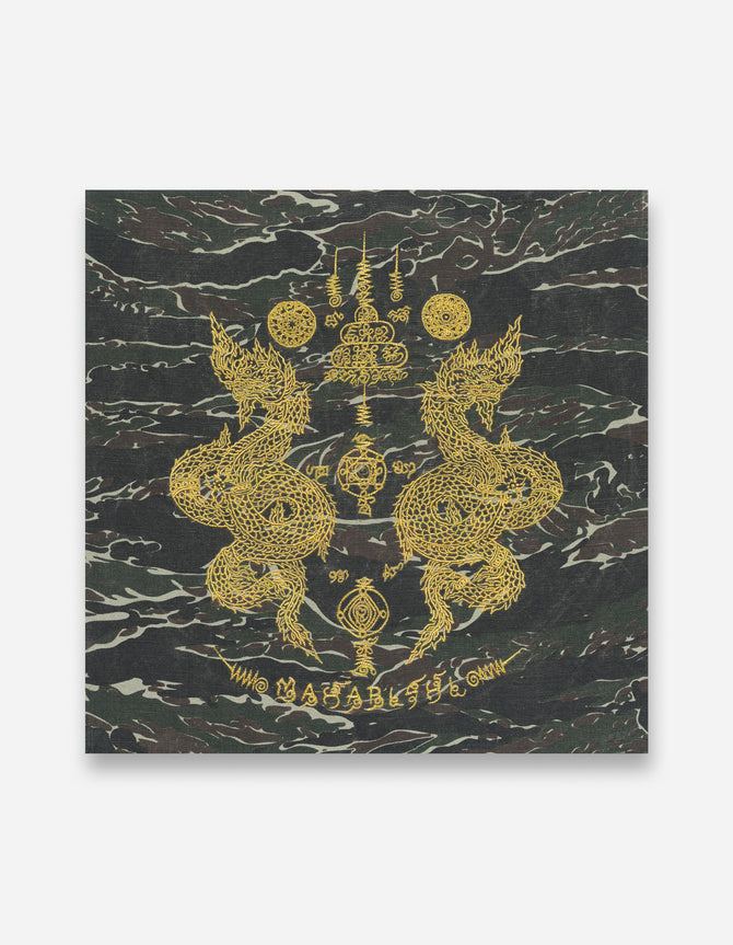 7717 Naga Embroidered Canvas Jungle