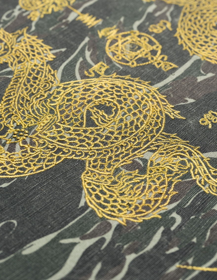7717 Naga Embroidered Canvas Jungle