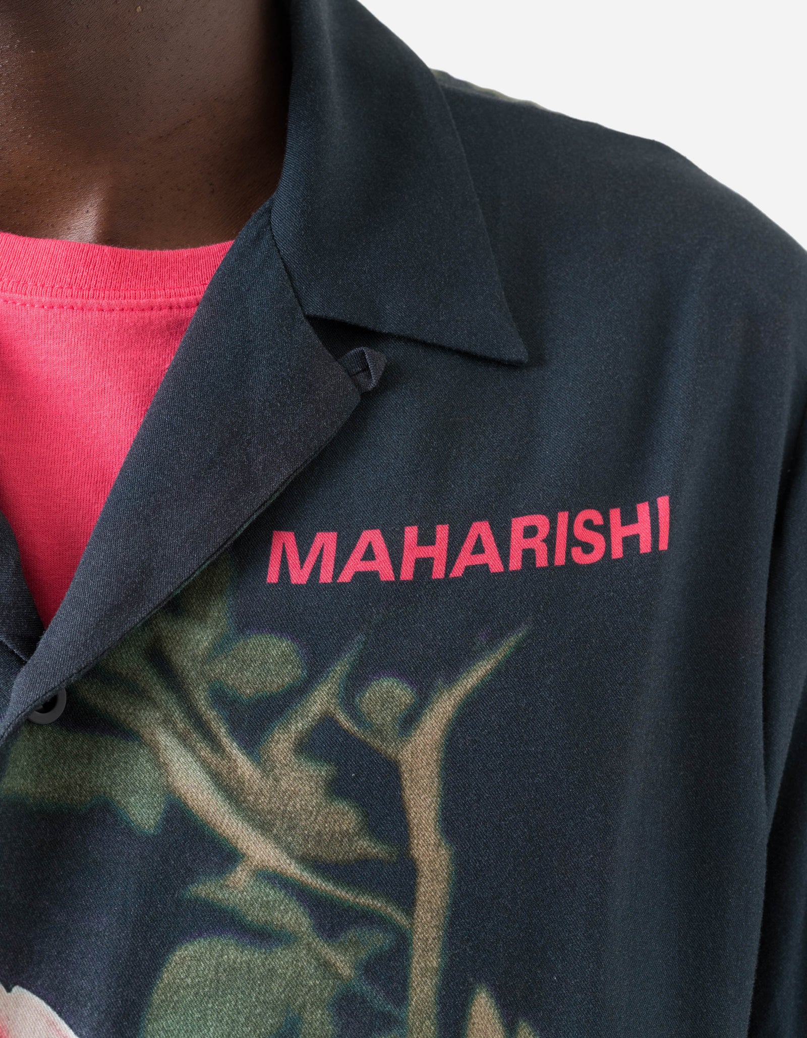 7594 Orchid Mantis Camp Collar Shirt Navy