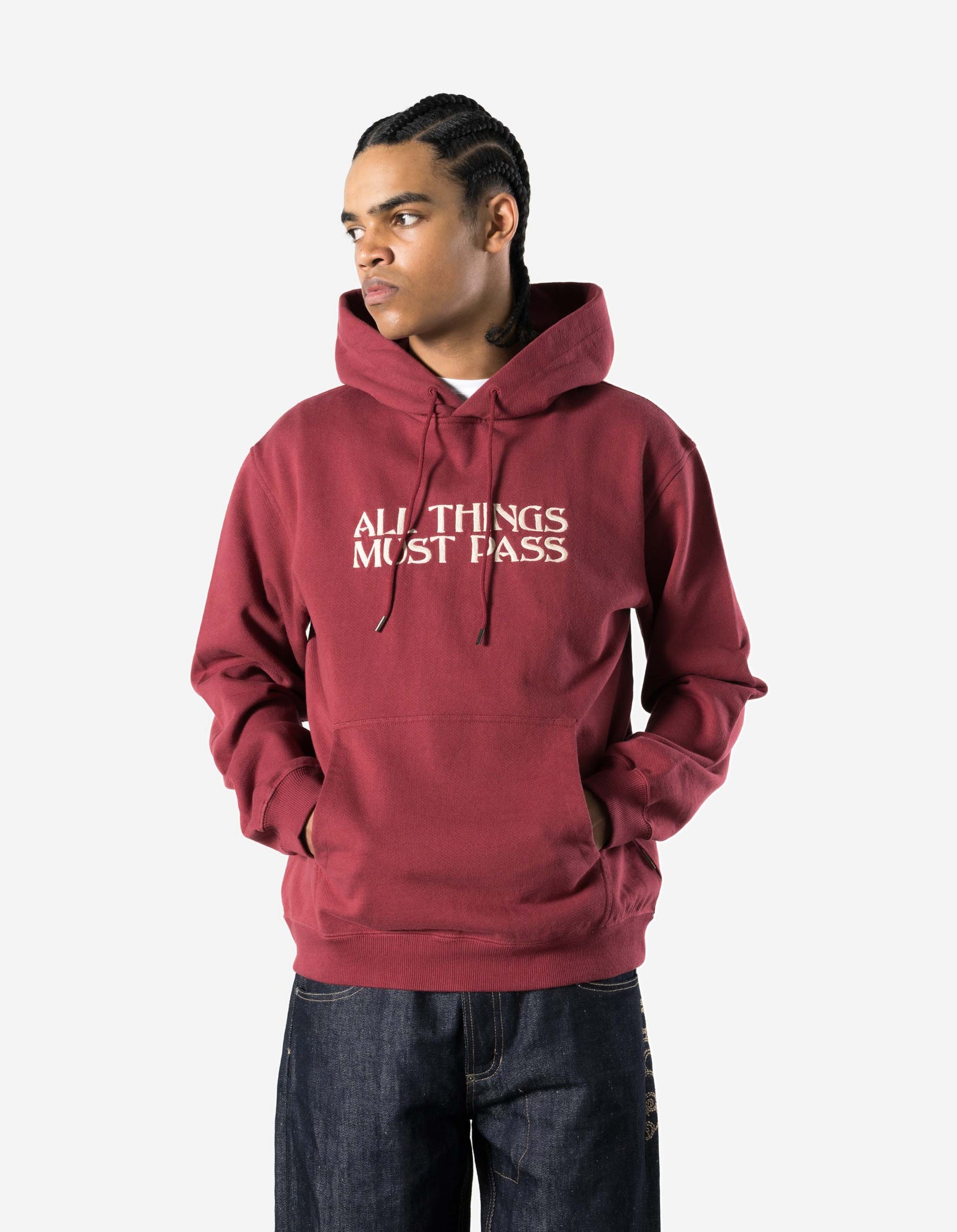 7461 All Things Must Pass Hooded Sweat Maroon