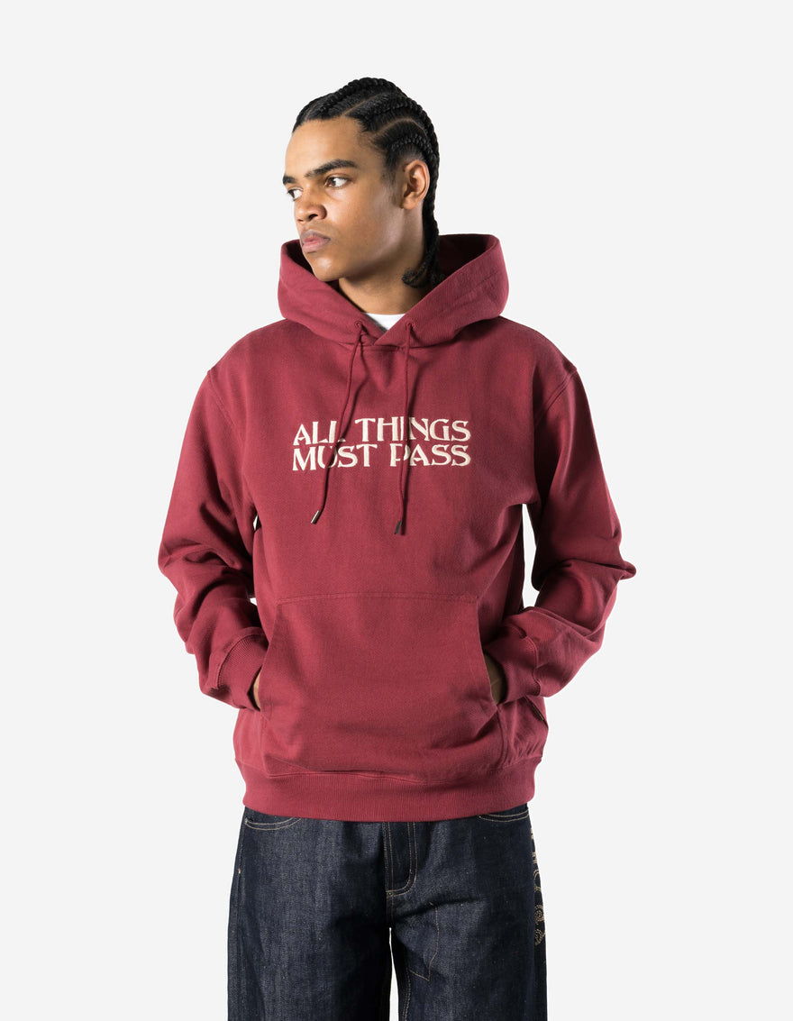 7461 All Things Must Pass Hooded Sweat Maroon