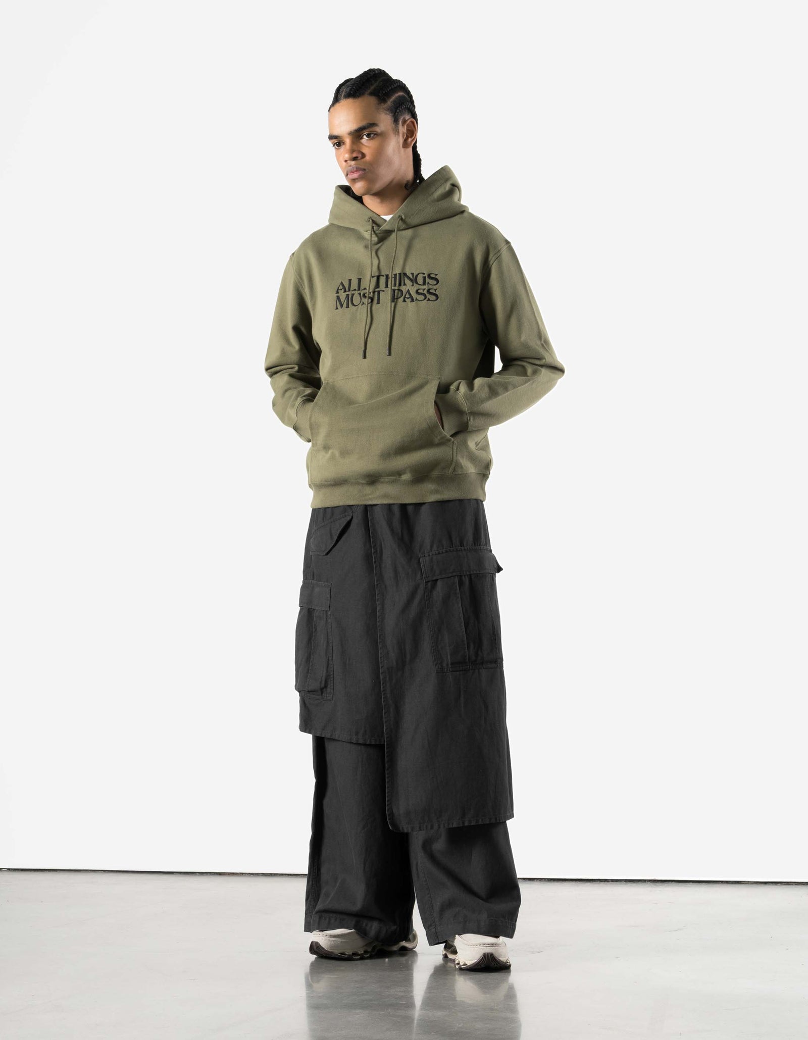 7461 All Things Must Pass Hooded Sweat Olive