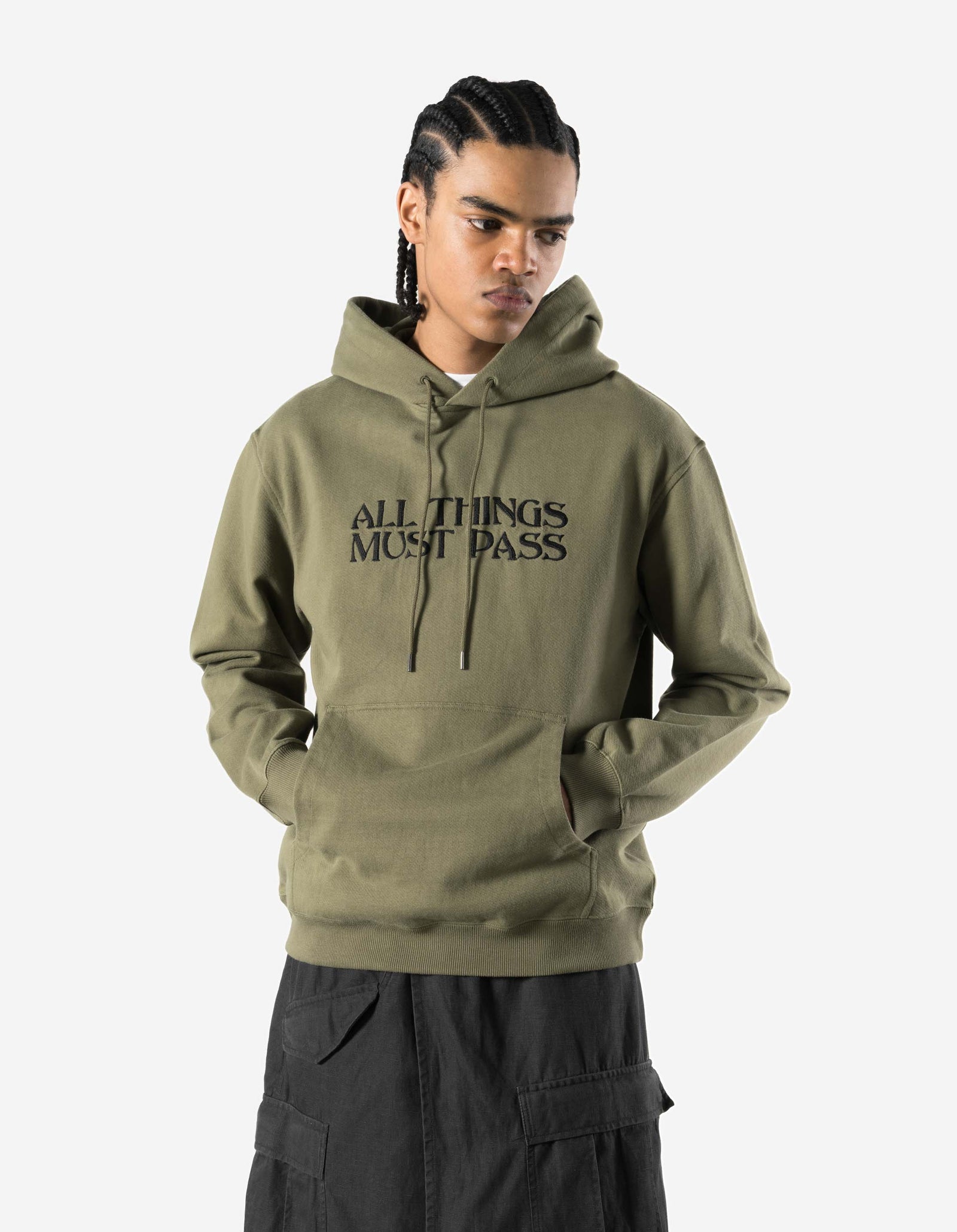 7461 All Things Must Pass Hooded Sweat Olive