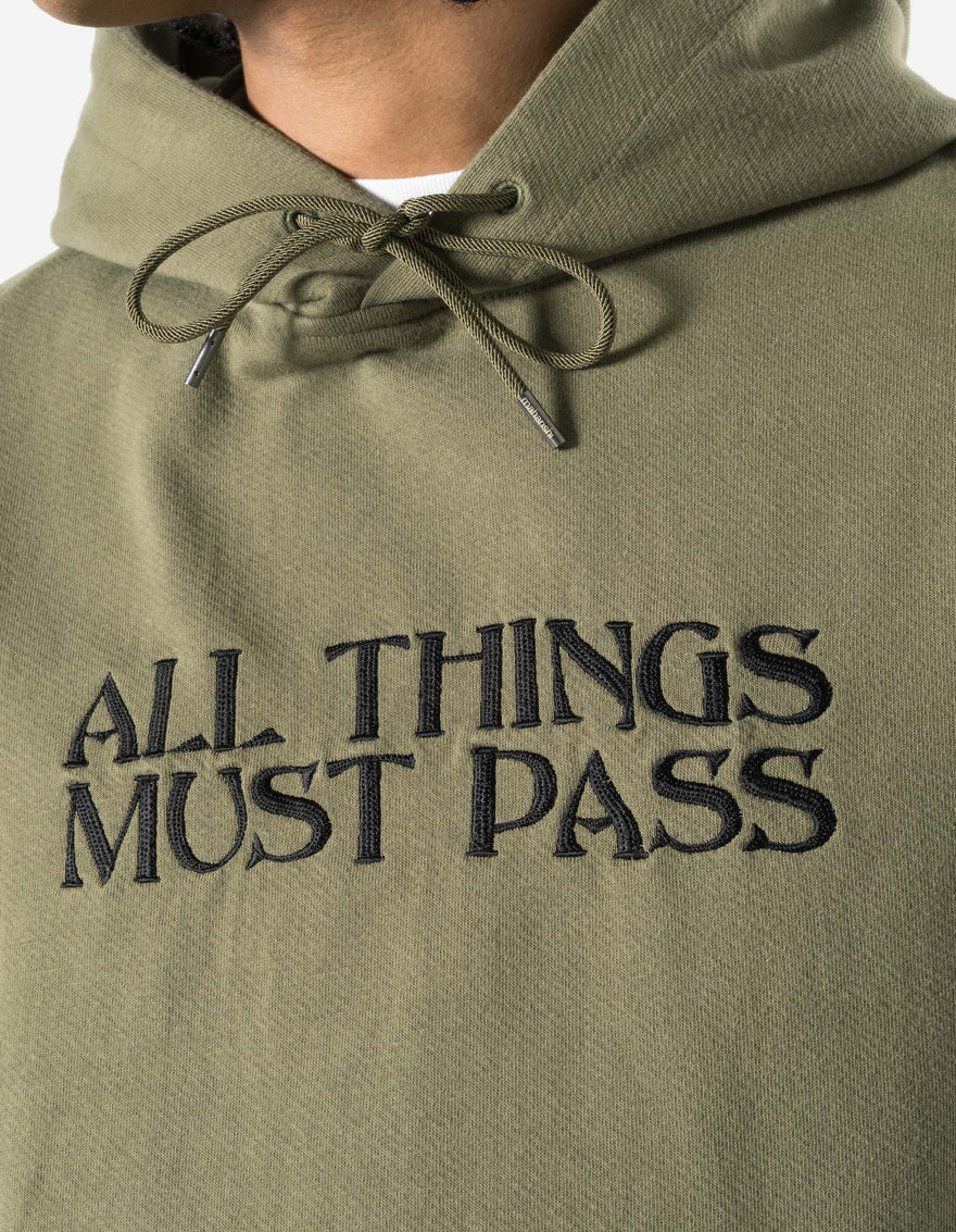 7461 All Things Must Pass Hooded Sweat Olive