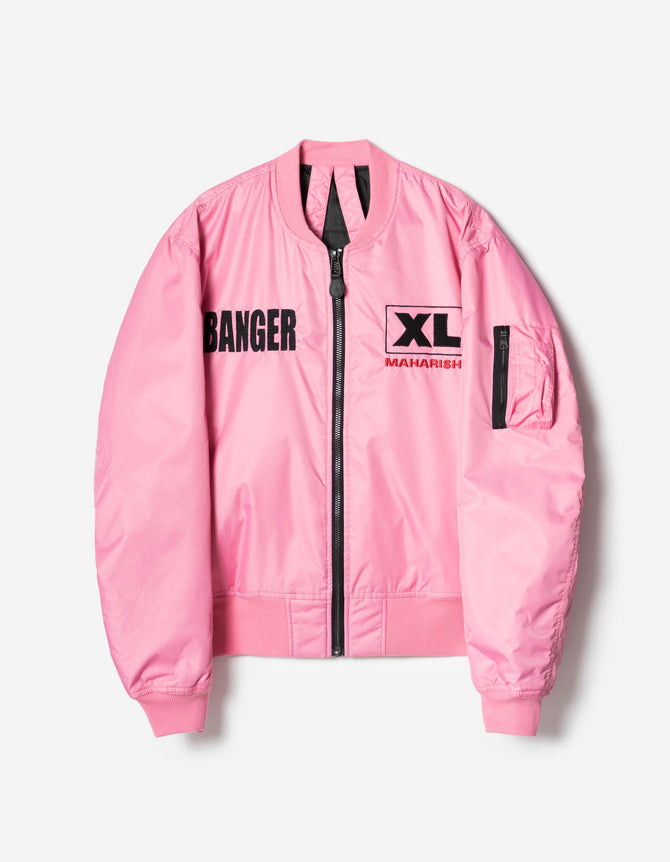 7327 Sports Banger XL MA1 Jacket Hot Pink