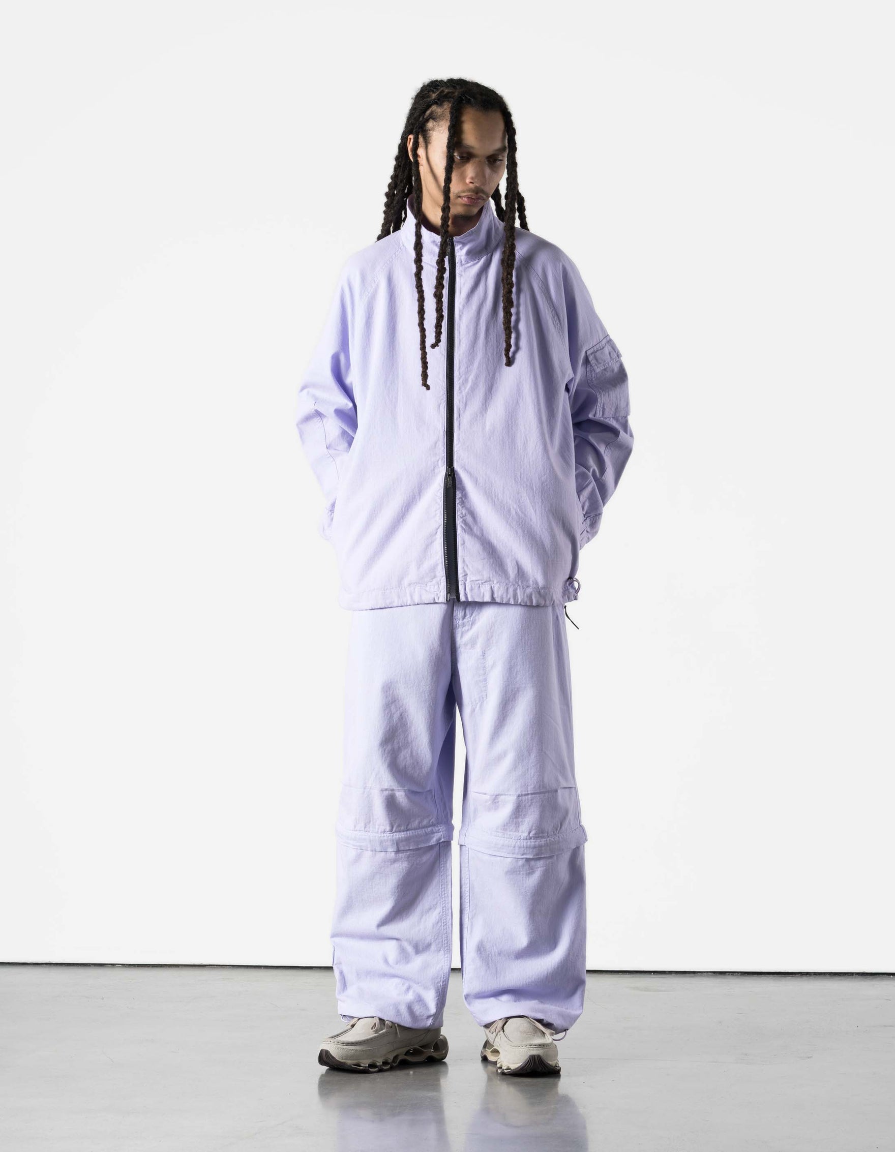7740 Hemp Ripstop Track Jacket Lavender