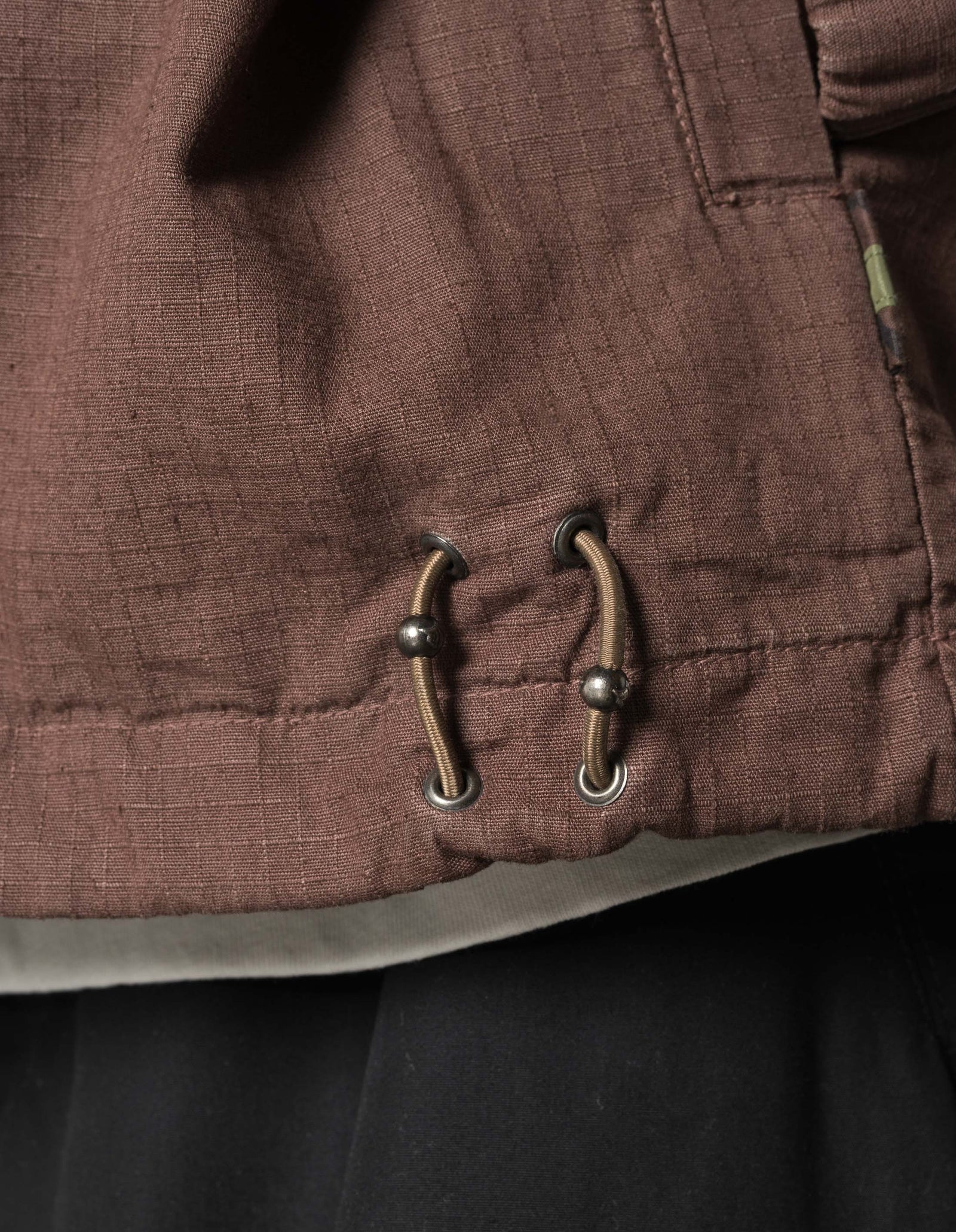 7740 Hemp Ripstop Track Jacket Earth Brown