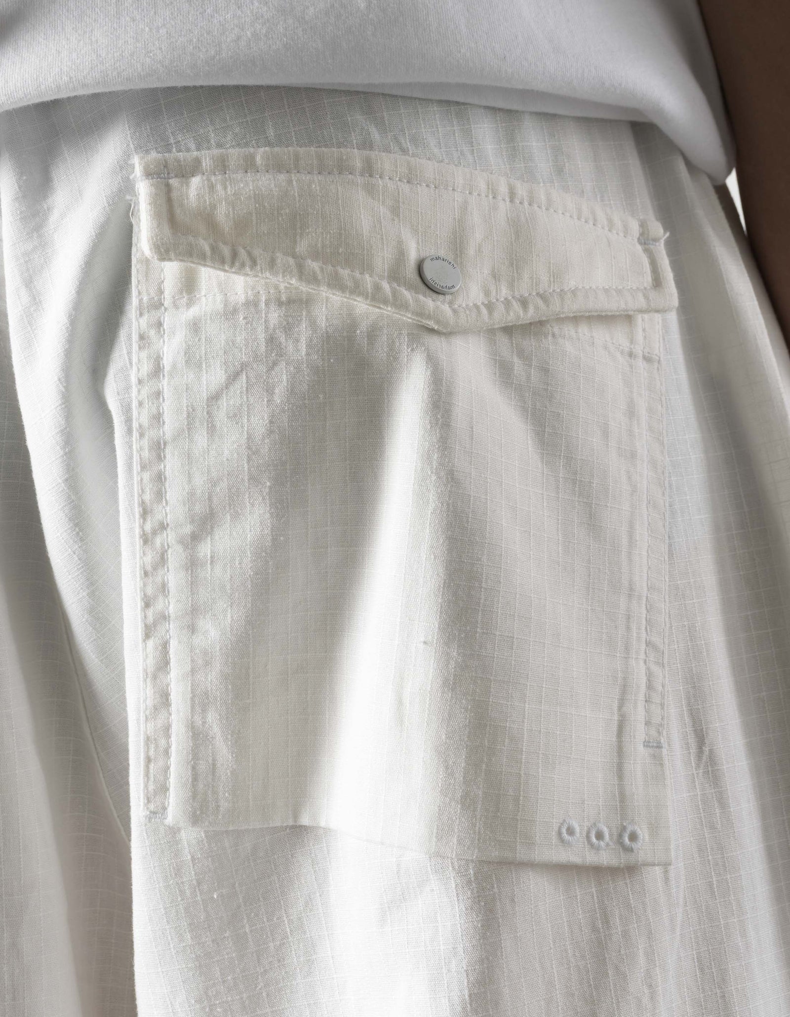 7570 Zip-Off Hemp Ripstop Snopants White
