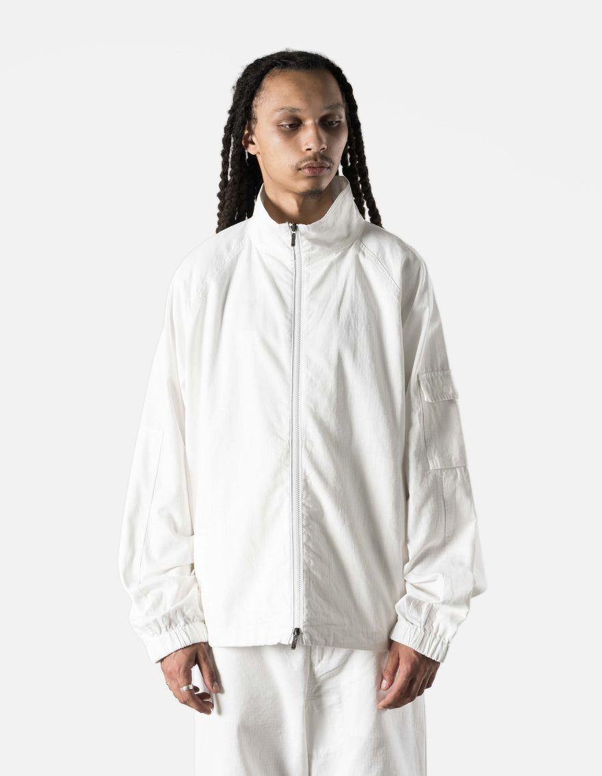 7566 Hemp Ripstop Track Jacket White